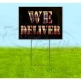 thumbnail image 1 of We Deliver (18" x 24") Yard Sign, Includes Metal Step Stake, 1 of 6