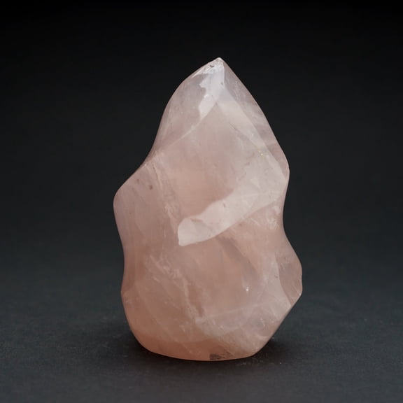 Polished Rose Quartz Flame Freeform From Brazil (1.10 lbs)