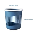 thumbnail image 3 of ¡Rebajas Sorprendentes!, Cubo de basura de cocina, cubos de papel huecos y prácticos cubos de basura de plástico para el hogar, sin tapa, para sala de estar, dormitorio, con anillo de presión, 3 of 8