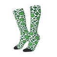 thumbnail image 2 of Bingfone Compression Socks For Women And Men Long Socks For Running Athletic Cycling Nurse-Leopard Print St. Patrick'S Day, 2 of 9