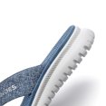 thumbnail image 4 of Likrtyny Chanclas para Mujer Sandalias Cuña Informales Tanga para Verano (38 Azul Claro), 4 of 9