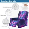 thumbnail image 4 of Yuyamidu Purple Butterfly Reclining Chair Covers 4 Pieces Non Slip Recliner Chair Covers for Living Room Replacement Lazyboy Cover for Recliner Chair Gift for Holiday, 4 of 8