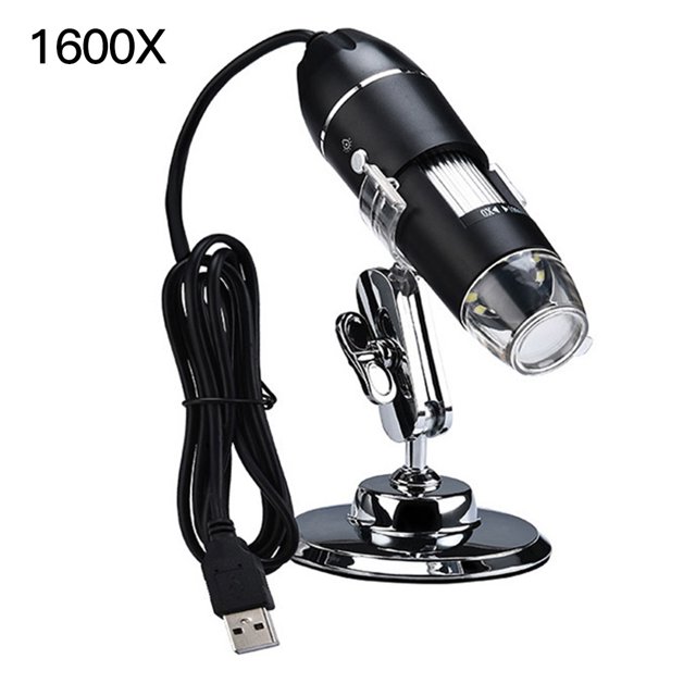 Microscopio USB digital 8 LED Cámara de endoscopio ajustable Lupa estéreo electrónica 1600X sidaley EL4972-03B