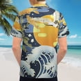 thumbnail image 6 of High Quality Hawaiian Shirts for Men Short Sleeve Aloha Beach Shirt Floral Summer Casual Button Down Shirts Blouses 3QSEQV, 6 of 7