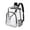 Black, variant on heavy duty clear transparent backpack see through bookbag with multi color choices for school sports stadium and so on
