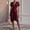 *Wine, variant on ClodeEU Women's V Neck Ruched Wrap Dress,Short Sleeve Bodycon Casual Party Dress Black,Women's Plus L