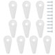 thumbnail image 5 of GOOHOCHY 100 piezas de clips de retención para puertas de vidrio, clips de espejo, clips de retención de vidrio para gabinete con tornillos, 5 of 8