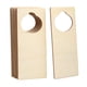 thumbnail image 1 of 10 colgadores de perillas de puerta de madera sin terminar, letreros de perillas de puerta de madera en blanco, livianos Rectángulo, 1 of 9