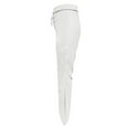 thumbnail image 6 of WTXUE Leather Pants for Women, Pantalones De Mujer Womens Faux Leather Flare Pants High Waisted Tie Front PU Leather Bell Bottom Pants Stretchy Wide Leg Leggings, Full-Length, White, 6 of 8