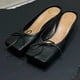 thumbnail image 1 of Sandalias de tacón alto de lujo con punta cuadrada y lazo para mujer, zapatos de fiesta, elegantes, sexys y rojos, de diseñador de marca, 1 of 6