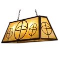 thumbnail image 3 of Meyda Tiffany 126125 Circle Cross 9 Light 48" Wide Linear Pendant - Copper, 3 of 5