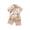 Yellow, variant on Boys Printed Lapel Shirt Suit Spring Summer Autumn Short Sleeve Shorts Two Piece Suit Sweater Track Suit