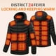 thumbnail image 1 of Ceisia Men's 24-Zone Heated Hooded Jacket with 4-Speed Temperature Control Gift, 1 of 9