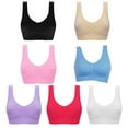 thumbnail image 6 of Sports Bras Comfort Bras for Women Seamless Wireless Sleep Yoga Bras with Removable Pads 1/3-Pack for Workout Athletic Fitness Gym S-3XL, 6 of 6