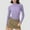 Purple, variant on ATENAR Long Sleeve Tops For Women Crew Neck Solid Color Fitted Casual Womens Sweaters Pink M