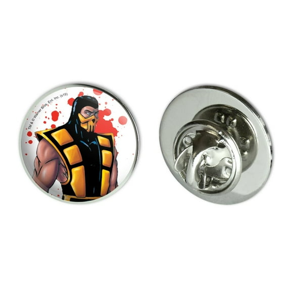 Mortal Kombat Klassic Scorpion Character Metal 0.75" Lapel Hat Pin Tie Tack Pinback