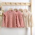 thumbnail image 4 of Camisa de niña con estampado floral de otoño e invierno, camiseta de niña con mangas voladoras, camiseta de otoño para niña, camisa de niña con mangas voladoras a juego, 4 of 6
