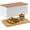 Honeycomb White, variant on Large Bread Box for Kitchen Countertop Corner Breadbox for Homemade Bread Metal White Honeycomb Pattern Embossed Bread Storage Container Bin with Bamboo Lid
