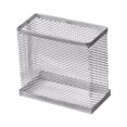 thumbnail image 2 of YIMWNYI Metal Mesh Pen Storage Box, Compact Desk Organizer for Office Supplies, Wall-Mounted or Desktop Storage for Pens, Pencils, Makeup Brushes, and Small Items, Space-Saving Design, 2 of 8