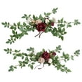 thumbnail image 1 of 2x flores artificiales de arco de boda, botín de flores de rosas artificiales, arreglos florales para decoración de sillas de recepción de boda Estilo A, 1 of 8