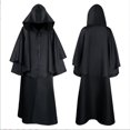 thumbnail image 1 of Halloween hooded robe monk robe cloak long sleeve wizard wizard death cloak, 1 of 2