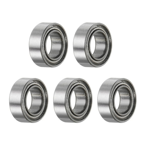 5 Packs MR74ZZ Deep Groove Ball Bearings 4x7x2.5mm Chrome Steel Miniature Bearing Double Shielded, P6 (ABEC 3)