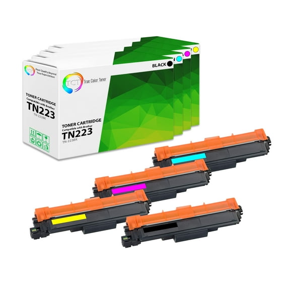TCT TN223 Toner Cartridge 4 Pack - Premium Compatible Replacement for Brother TN223 TN-223