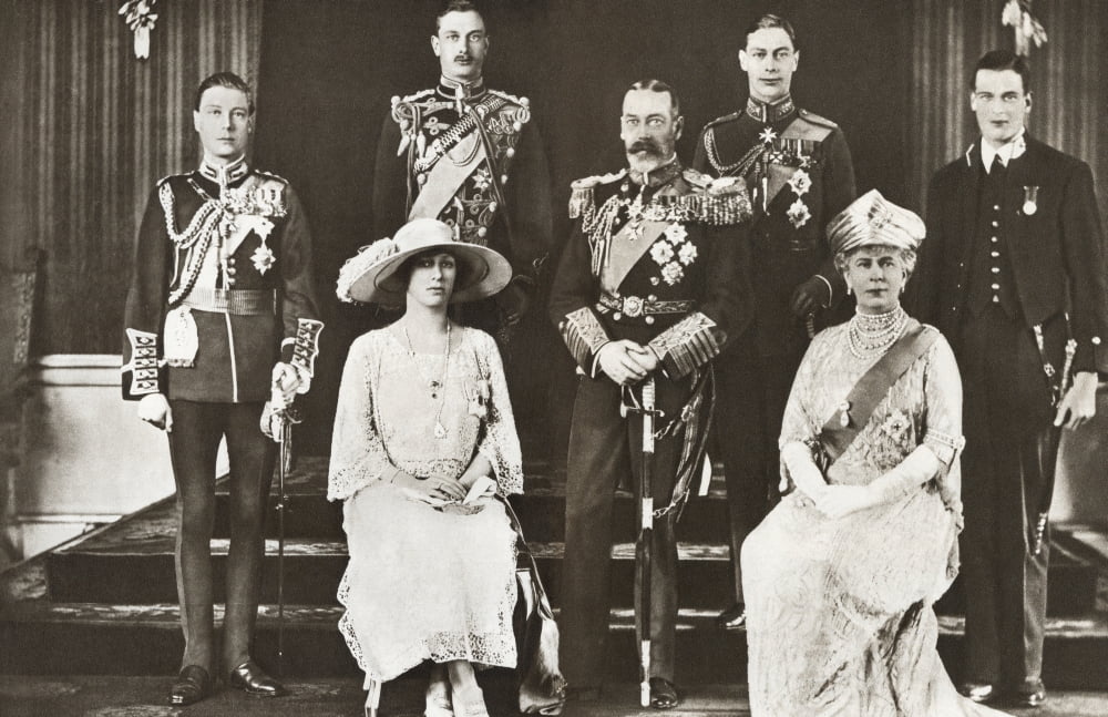 From Left To Right The Prince Of Wales Later Edward Viii Prince Henry The Duke Of Gloucester The Princess Mary Princess Royal And Countess Of Harewood King George V Prince Albert Of York Later George