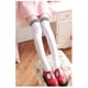 thumbnail image 2 of Medias de mujer por encima de la rodilla primavera y otoño estilo universitario japonés estudiantes tres barras rayas medias altas y altas medias negras y blancas medias medias, 2 of 5