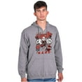 thumbnail image 3 of Popeye Hustle Hard Strong Finish Zip Hoodie Sweatshirt Men Brisco Brands S, 3 of 6