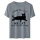 thumbnail image 4 of Camiseta de manga corta con estampado de animales y cuello redondo suelto a la moda de verano para mujer Pompotops hfajkhk134374, 4 of 6