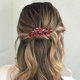 thumbnail image 3 of Betiteto - Peineta para el pelo con cristales para novia, accesorios para mujeres y niñas (rojo), 3 of 5