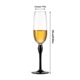 thumbnail image 2 of Verres à Champagne à Pied Multicolores, Ensemble de 1 Flûte à Champagne à Pied Haut, Capacité de 8,45 oz Pouvant Être Utilisée pour les Réunions de Famille, 2 of 4