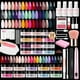 thumbnail image 1 of Kit de uñas en polvo AZUREBEAUTY con taladro eléctrico para uñas, 24 colores, 1 of 9
