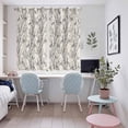 thumbnail image 4 of Natural Trees Kitchen Curtains Window Panels, Colored Birds on Branches Retro Rustic Insulated Window Treatment Curtain, Grommet Curtains for Bedroom/Living Room/Bathroom, 2 Piece 52"Wx63"L, 4 of 8