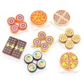 thumbnail image 4 of Piezas de bloques de construcción de juguetes para cocina  Mini comida  Pizza  patatas fritas  pastel  postre  galletas de Chocolate  ladrillo de ensamblaje MOC, 4 of 7