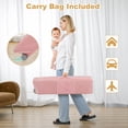 thumbnail image 5 of Vomeast Baby Playard Baby Bassinet with Toy Bar,Portable Crib Pack and Play,Play Yard,0-5 Months,Pink, 5 of 13