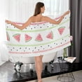 thumbnail image 7 of Pink Watermelon Colorful Stripe Cotton Towel Set 2 Piece, 1 Bath Towels 1 Washcloth, Soft Fast Dry Super Absorbent Face Hand Towel for Bathroom Hotel Gym Spa and Beach, 7 of 7