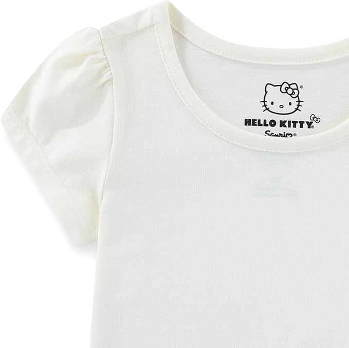 Hello Kitty Sanrio Denim Jumper Dress with Shirt (Girls), 2 Piece Set, Sizes 2T-6X