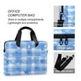 thumbnail image 4 of 16" Laptop Briefcase, Detachable Anti-Slip Shoulder Strap, Multi-Compartment Work Travel Bag Gentle Blue Stars, 4 of 8