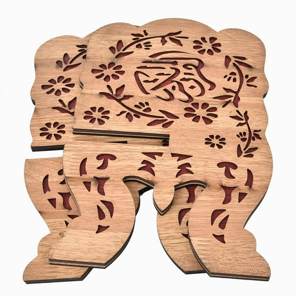 FYBTO 29.2cm Long Density Board Koran Quran Holy Book Holder Islam Decoration Book Bracket-090601