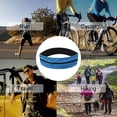 thumbnail image 5 of Hukapapa Riñonera deportiva de seda con leche, riñonera elástica con doble cremallera, riñonera impermeable para correr y yoga, color azul, 5 of 5