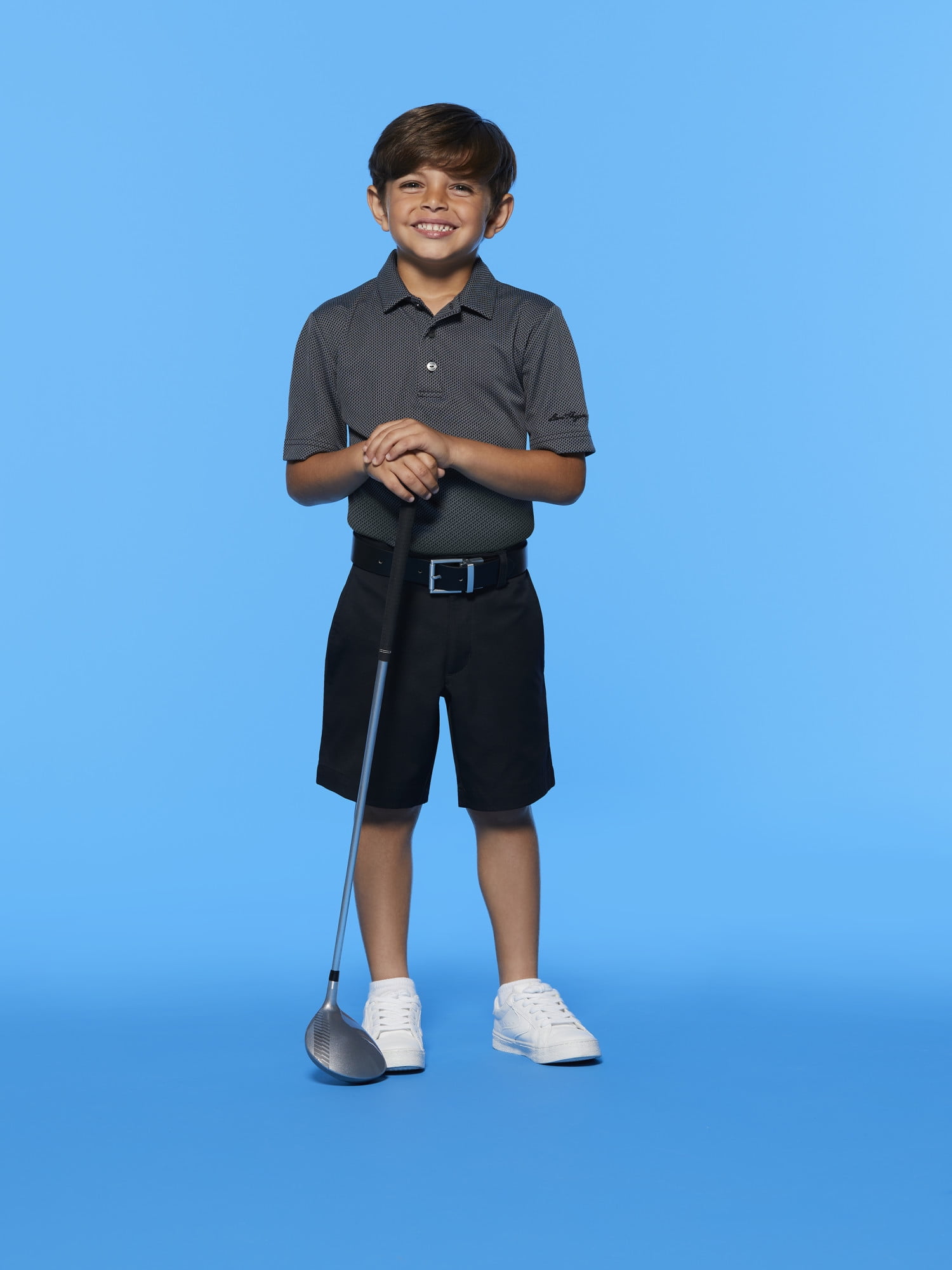 Ben Hogan Performance Little Boys and Big Boys Short Sleeve Golf Polo Shirt, 2-Pack, Sizes 4-20