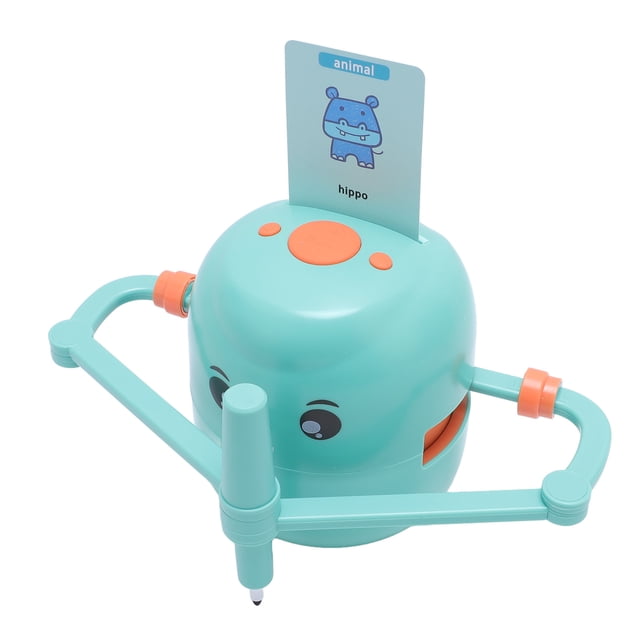 Drawing Robot, Smart Drawing Robot for Kids, Interactive Educational Drawing Robot, Drawing Learning, with 100 Word Cards 2 Pens, Automatic Drawing Robot, for Children