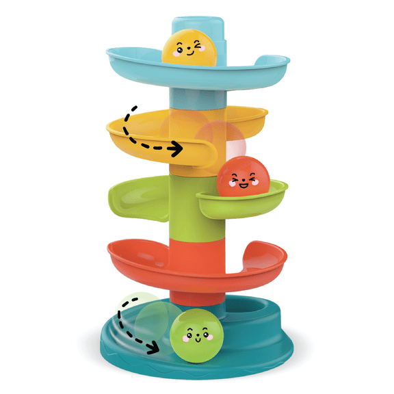 LulyBoo Drop and Slide Tower Multi-Level Ball Drop Toy for Toddlers