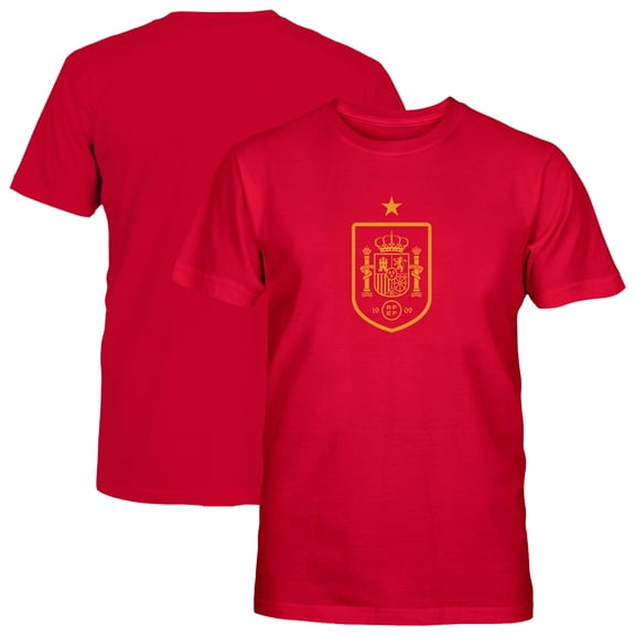 Youth 1863FC  Maroon Spain National Team Mono Badge T-Shirt