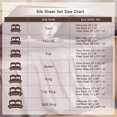 thumbnail image 4 of THXSILK 4 Pcs Silk Sheet Set, Luxury Bedding Sets, 1 Fitted Sheet, 1 Flat Sheet & 2 Pillowcase, 100% Natural Mulberry Silk,Full Size, 4 of 8