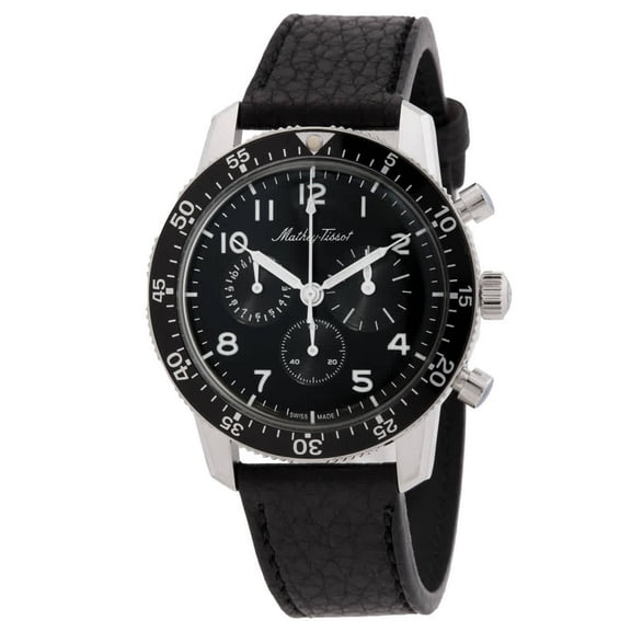 Mathey-Tissot 1968 Chronograph Automatic Black Dial Men's Watch TYPE1968N