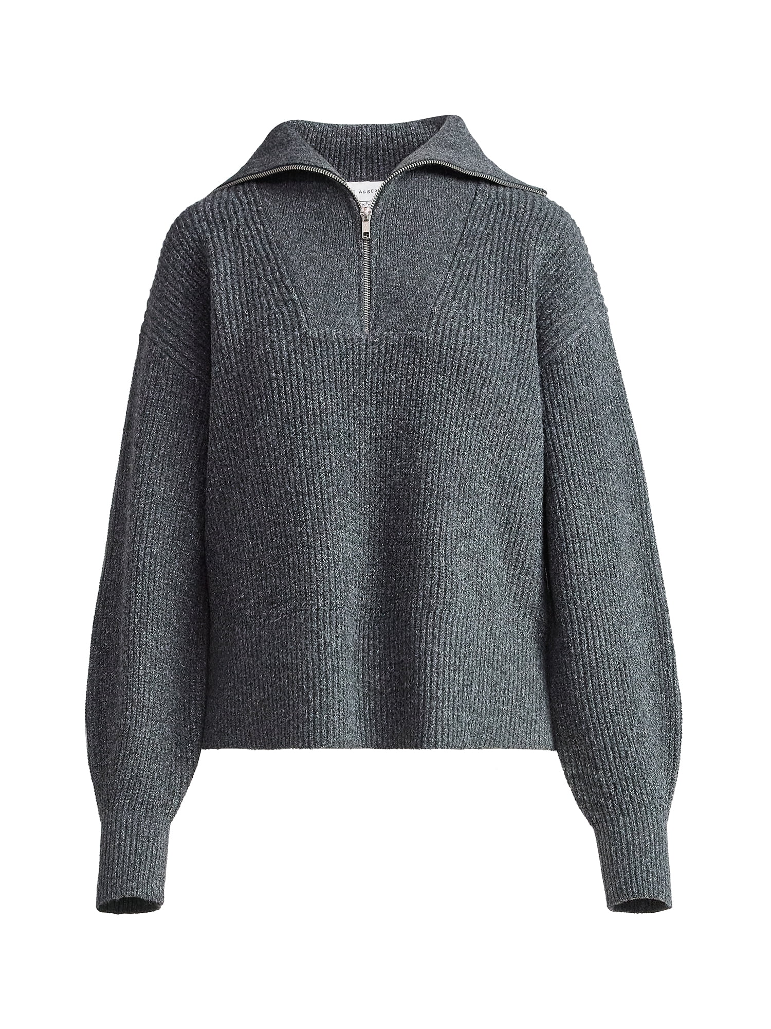 Free Assembly Women's and Women's Plus Half Zip Sweater with Long Sleeves, Midweight, Sizes XS-4X