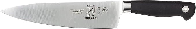 Mercer Culinary Genesis 5-Piece Magnetic Board and Knife Set, Acacia
